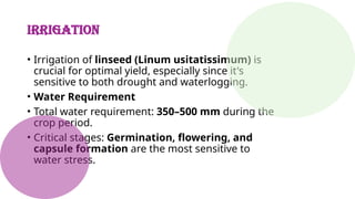 Scientific Cultivation of linseed crop__ | PPTX