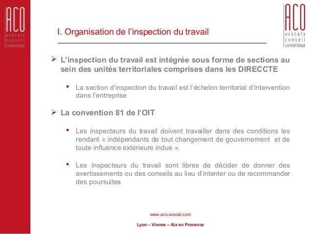 demande d intervention de l inspection du travail