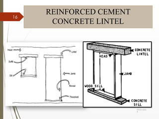 09/01/202
4
16
REINFORCED CEMENT
CONCRETE LINTEL
 