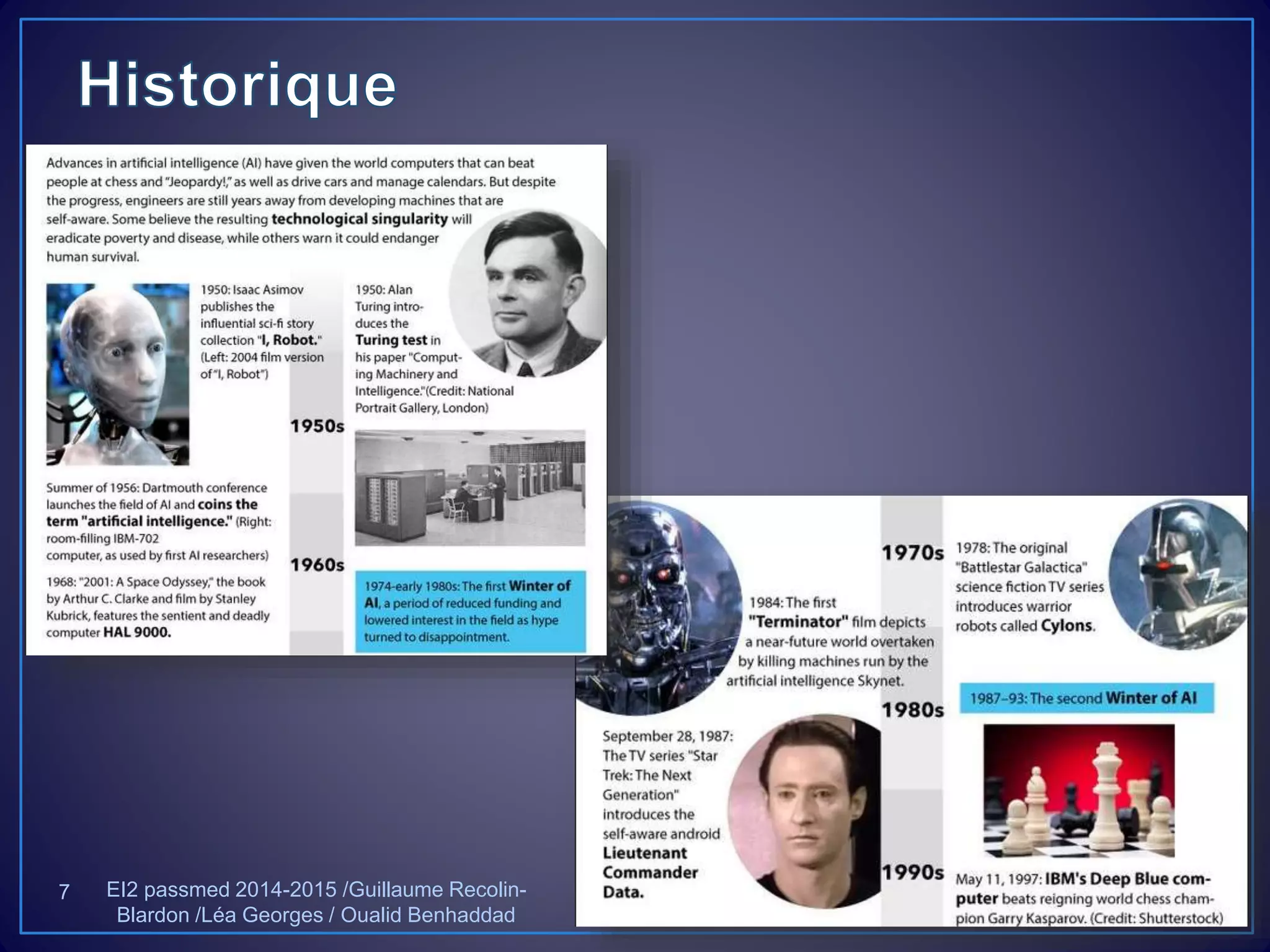 EI2 passmed 2014-2015 /Guillaume Recolin-
Blardon /Léa Georges / Oualid Benhaddad
7
 