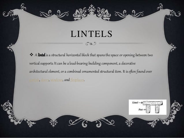 Lintels And Arches