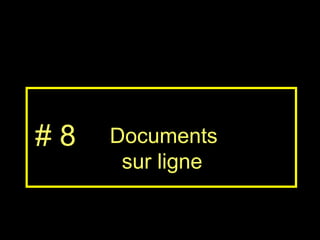 Documents sur ligne # 8 