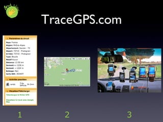 TraceGPS.com 1 2 3 