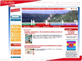 1 ère  version du portail - côté Partenaire (maquette) Voir le site 