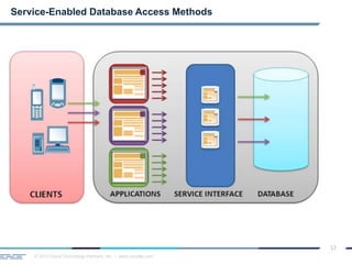 © 2013 Cloud Technology Partners, Inc. / www.cloudtp.com
12
Service-Enabled Database Access Methods
 