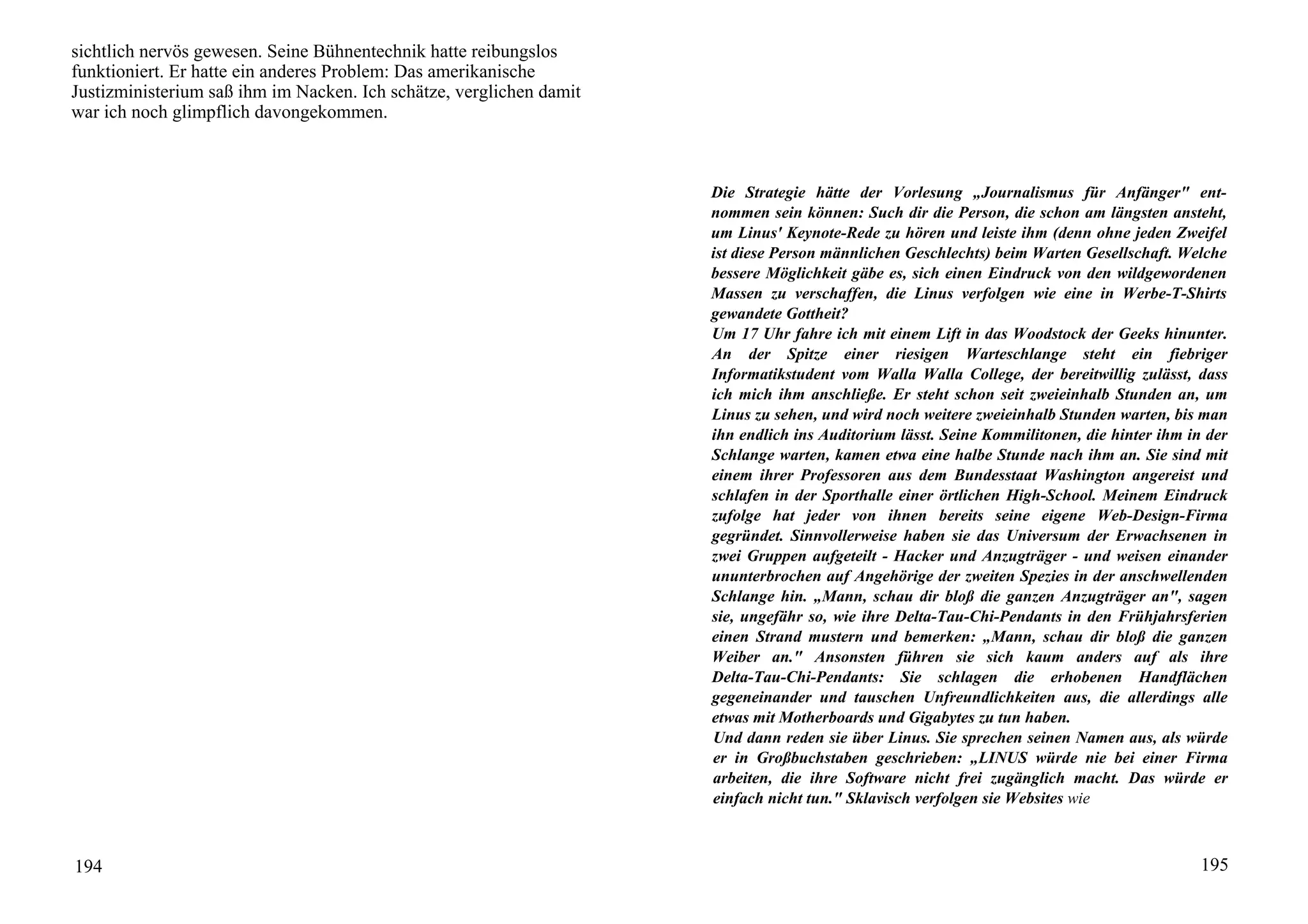 Linus Torvalds Just For Fun