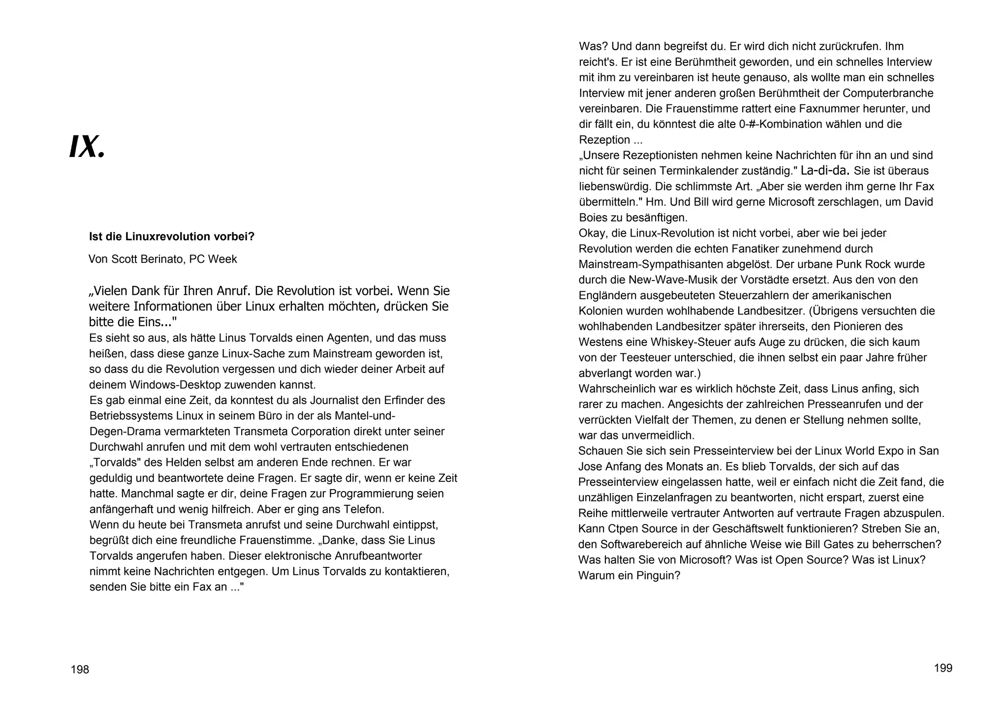 Linus Torvalds Just For Fun