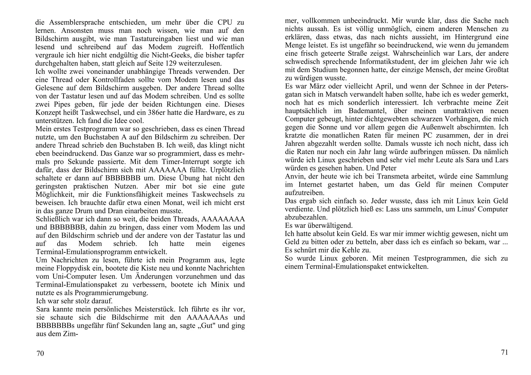 Linus Torvalds Just For Fun