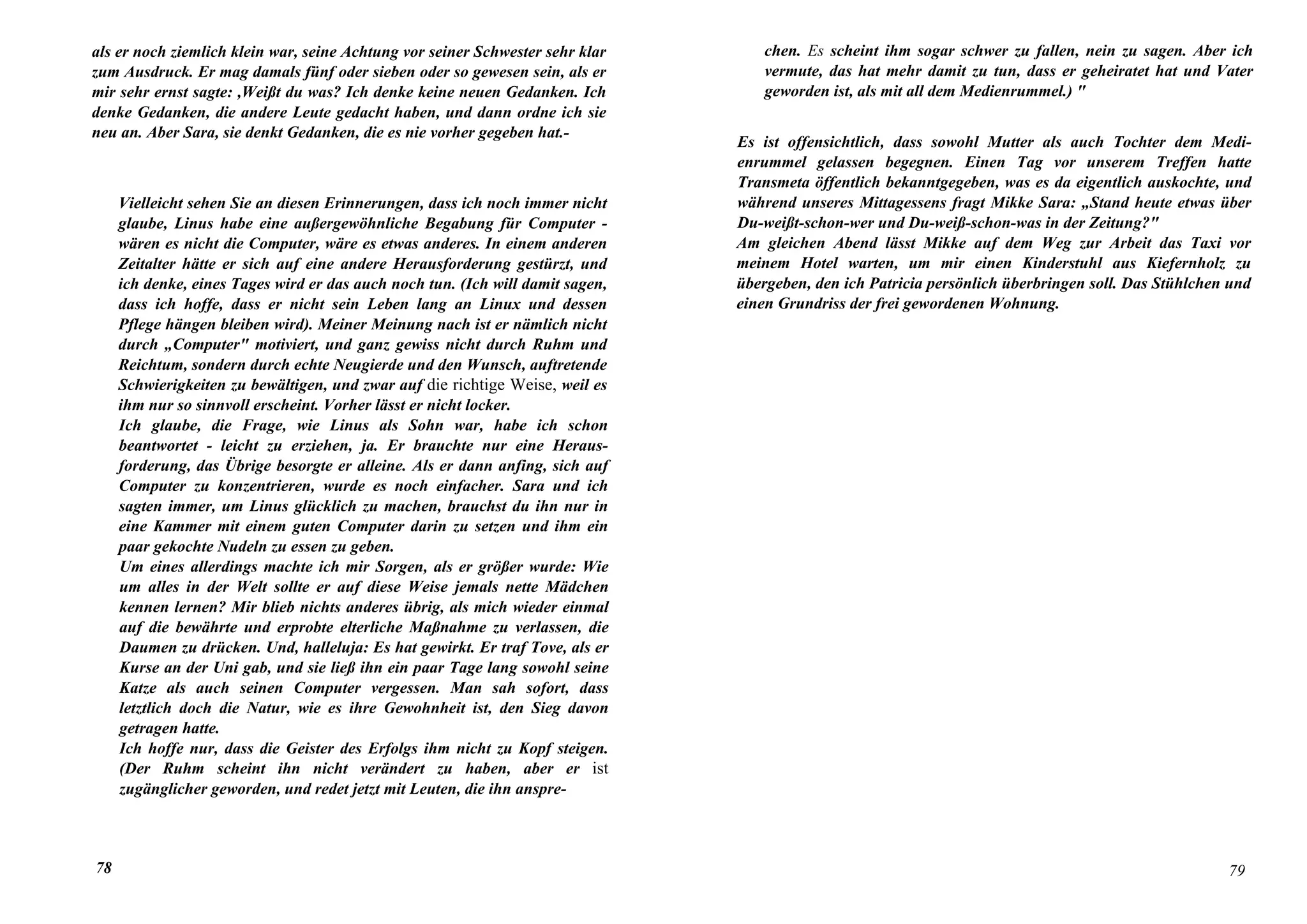 Linus Torvalds Just For Fun