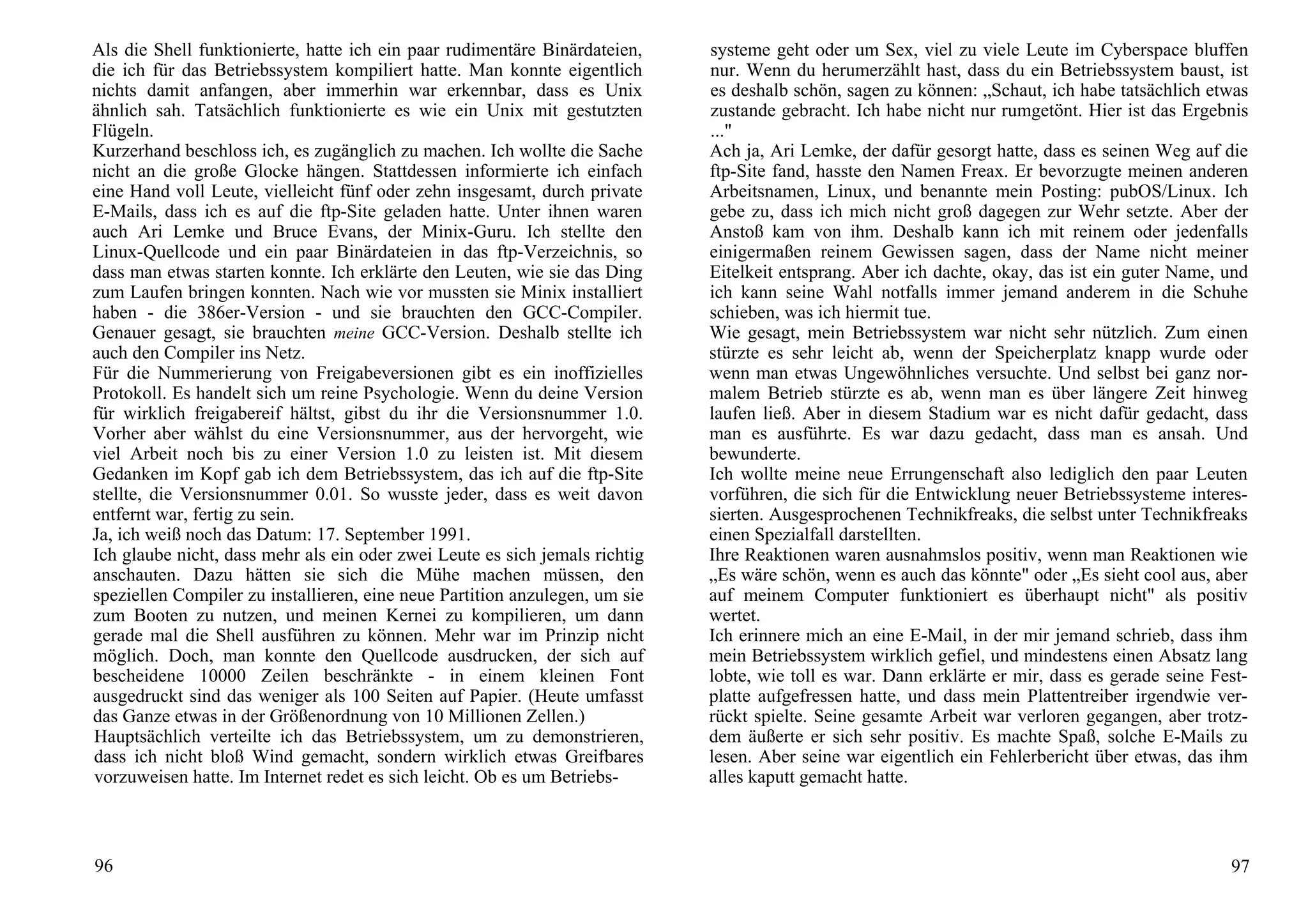 Linus Torvalds Just For Fun