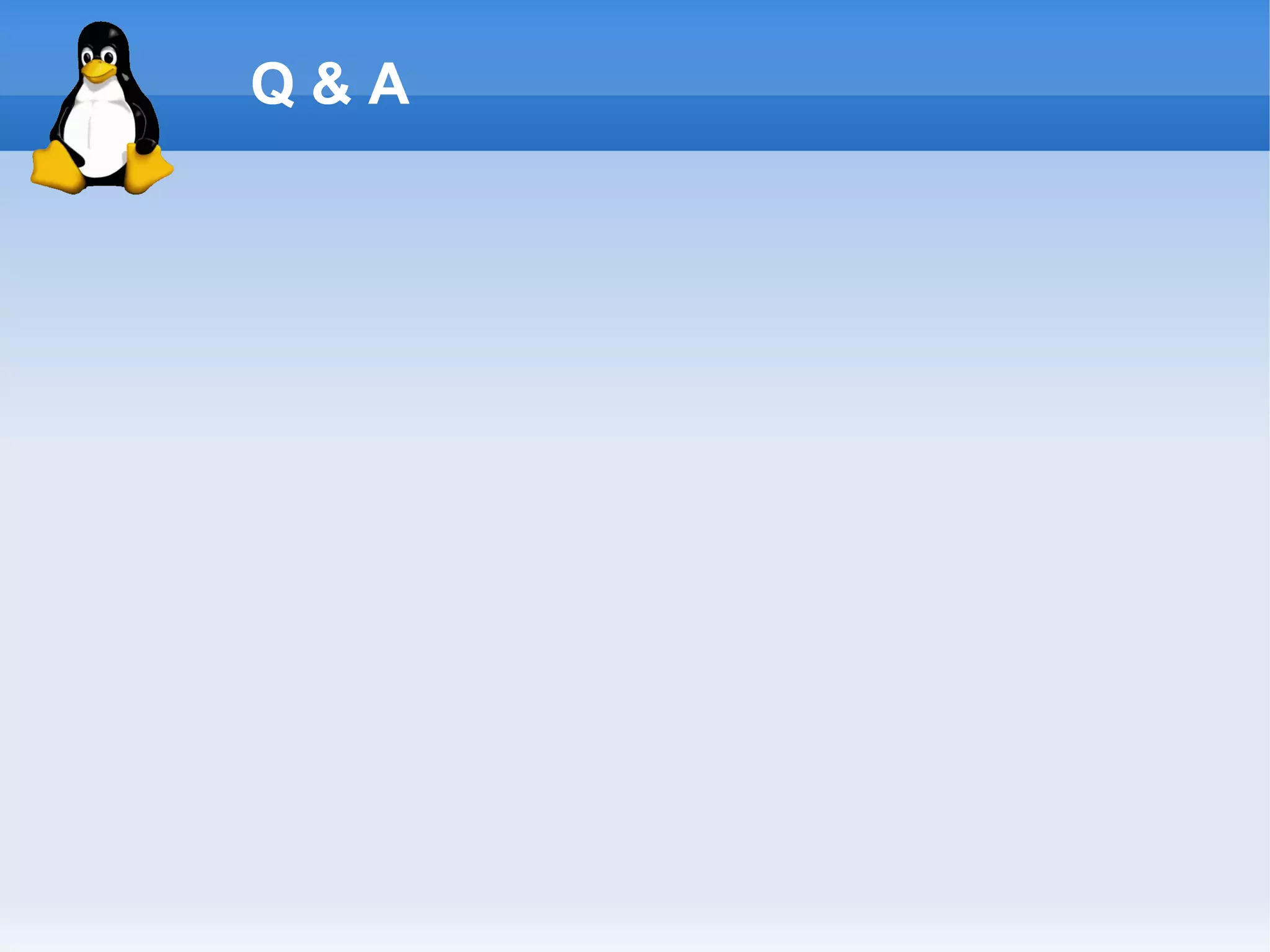 Q&A
 
