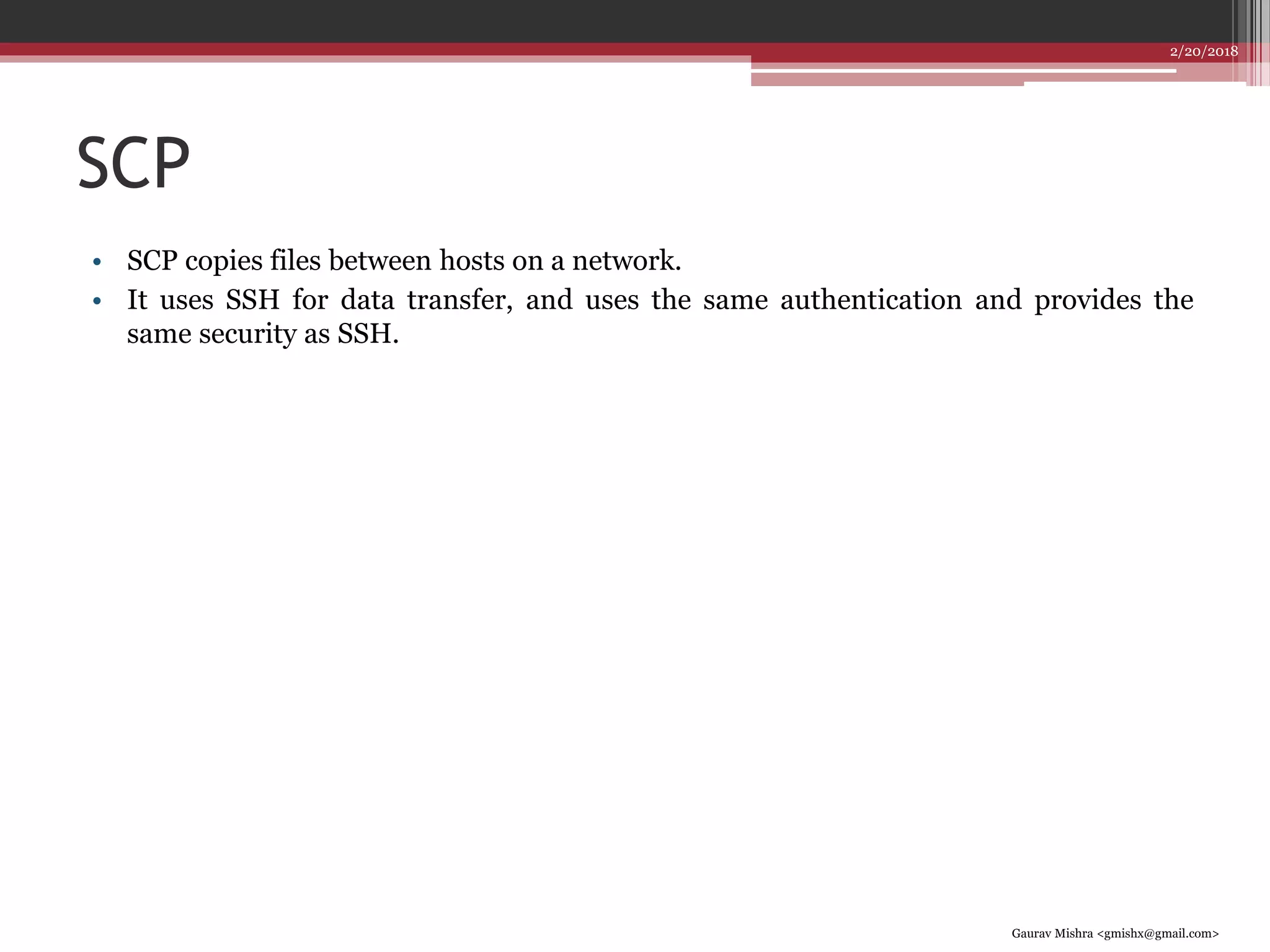 wget, curl and scp | PPTX