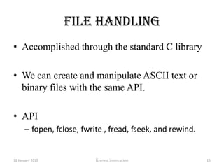 Stage of compilation12 January 2010Knowx innovation10