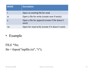 makefile12 January 2010Knowx innovation12