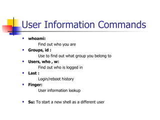 Unix/Linux Basic Commands and Shell Script | PPT