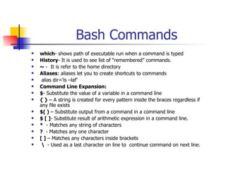 Unix/Linux Basic Commands and Shell Script | PPT