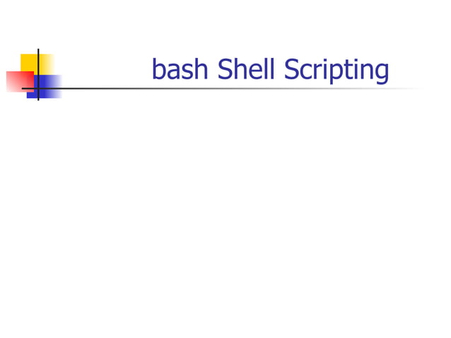 Unix/Linux Basic Commands and Shell Script