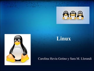     Linux Carolina Hevia Getino y Sara M. Llerandi 