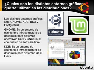 Una distribución es un modo de facilitar la instalación, la configuración y el mantenimiento de un sistema GNU/Linux. 