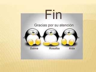 Fin
  Gracias por su atención




Dalma     Rosalba     Aida
 