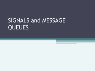 signals & message queues overview | PPT | Operating Systems | Computer ... image.