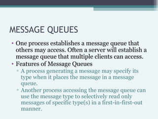 signals & message queues overview | PPT | Operating Systems | Computer ...