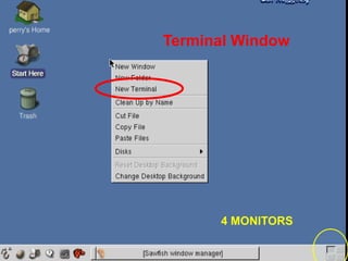 Terminal Window
4 MONITORS
 