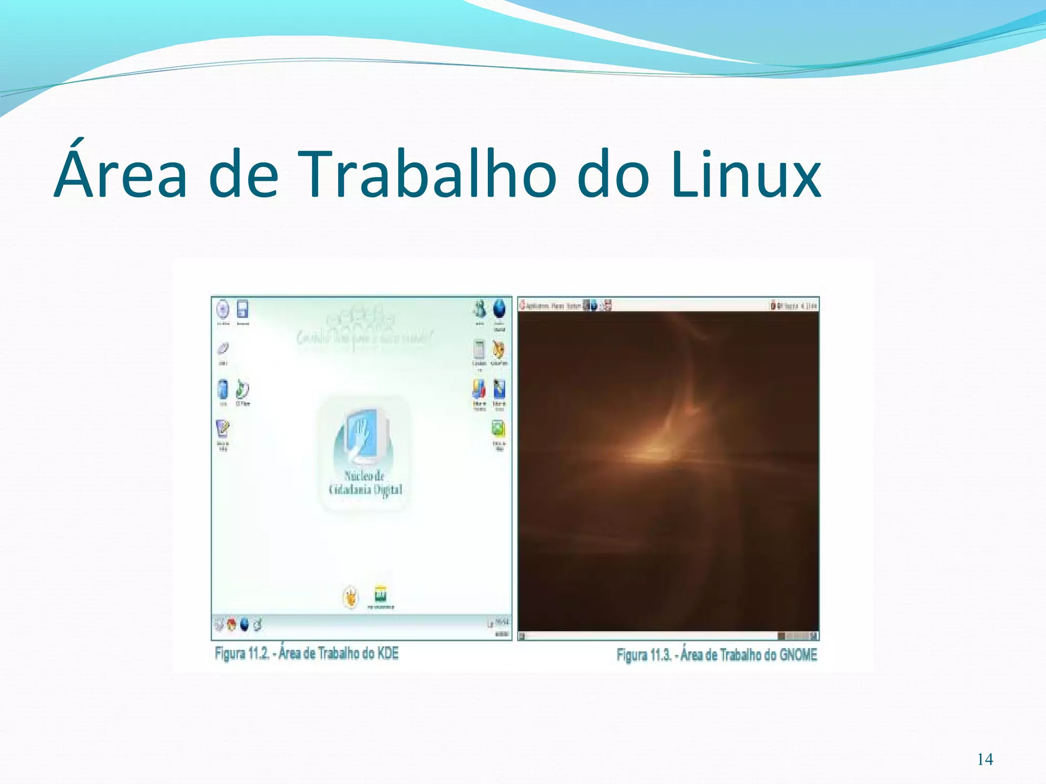 Área de Trabalho do Linux
14
 