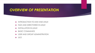 Introduction to Linux | PPTX