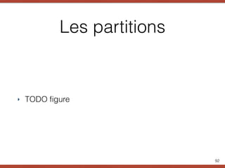 Les partitions
‣ TODO ﬁgure
92
 