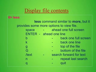 Linux Basic commands and VI Editor | PPTX