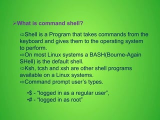 Linux Basic commands and VI Editor | PPTX