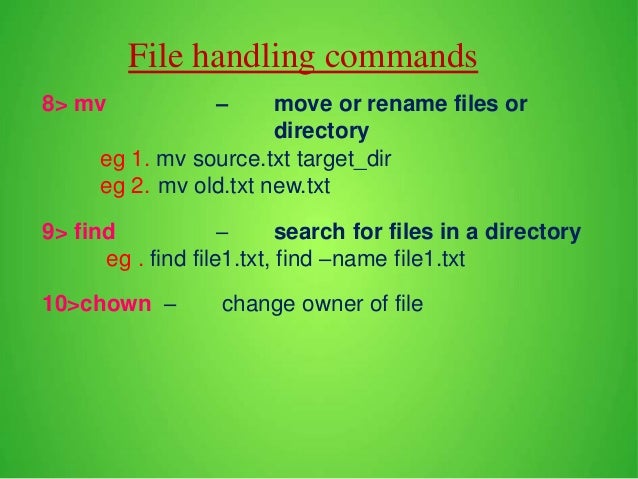 Linux Basic commands and VI Editor