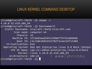 LINUX KERNEL COMMAND DESKTOP
 