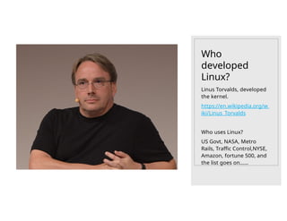 Linux Training PPT with basic tutorial and learning | PPTX