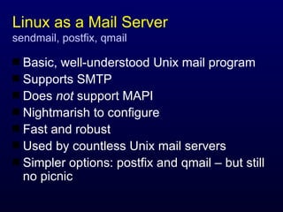 Linux and Samba in 75 Minutes | PPT