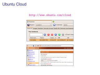 Ubuntu Cloud

               http://www.ubuntu.com/cloud
 
