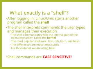 Comprehensive Linux Commands and Administration Basics Tutorial | PPT