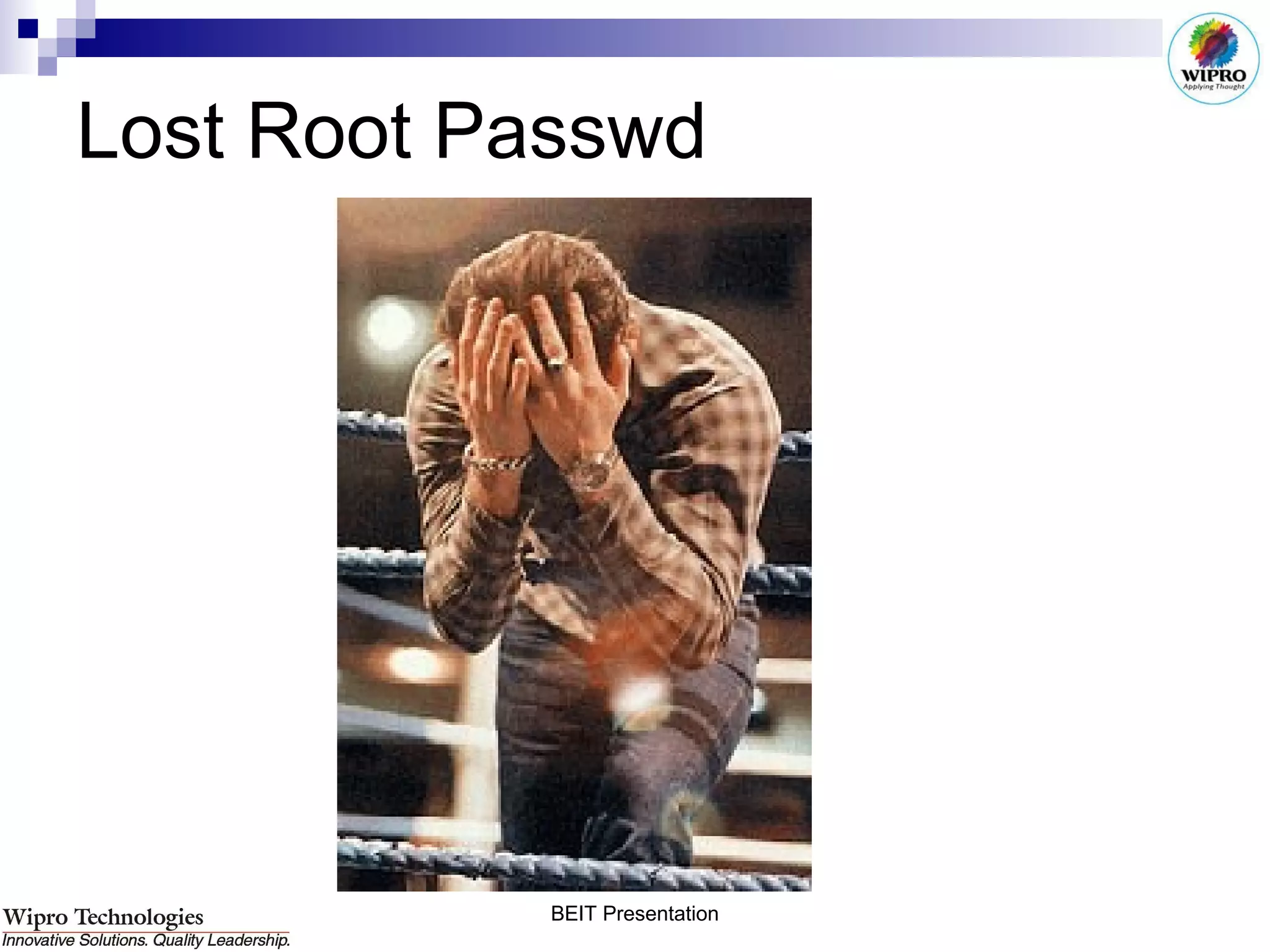 Lost Root Passwd 