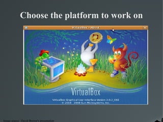 Choose the platform to work on 