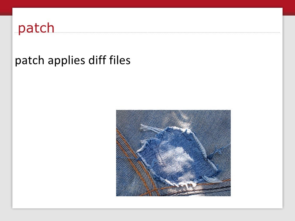 patch patch applies diff files