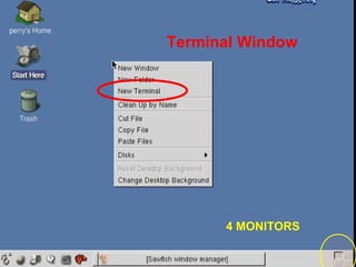 Terminal Window
4 MONITORS
 