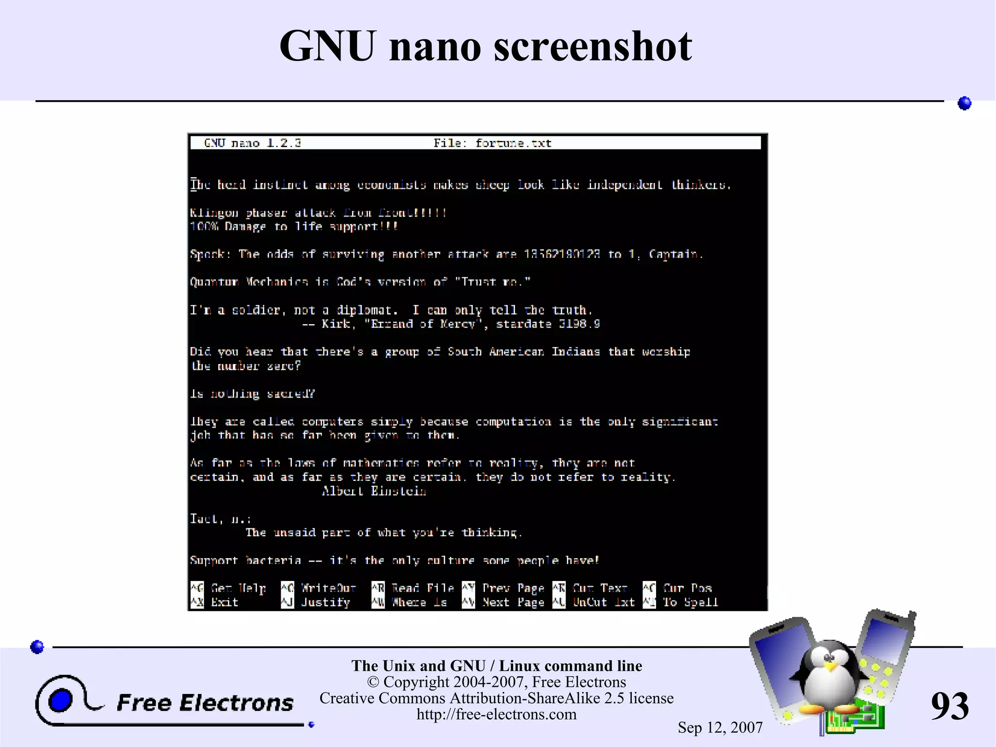 GNU nano screenshot 