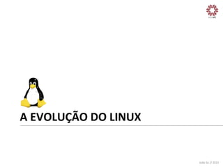 A	
  EVOLUÇÃO	
  DO	
  LINUX	
  

João	
  Sá	
  //	
  2013	
  

 