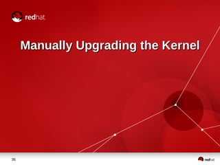 36
Manually Upgrading the KernelManually Upgrading the Kernel
 
