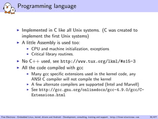 Linux Kernel and Driver Development Training | PDF