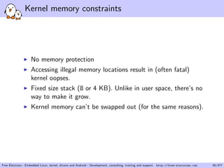Linux Kernel and Driver Development Training | PDF
