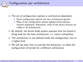 Linux Kernel and Driver Development Training | PDF