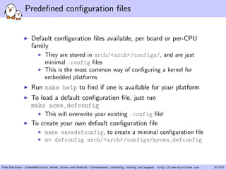 Linux Kernel and Driver Development Training | PDF