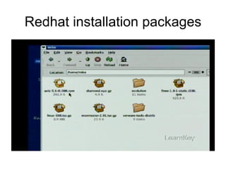 Redhat installation packages 